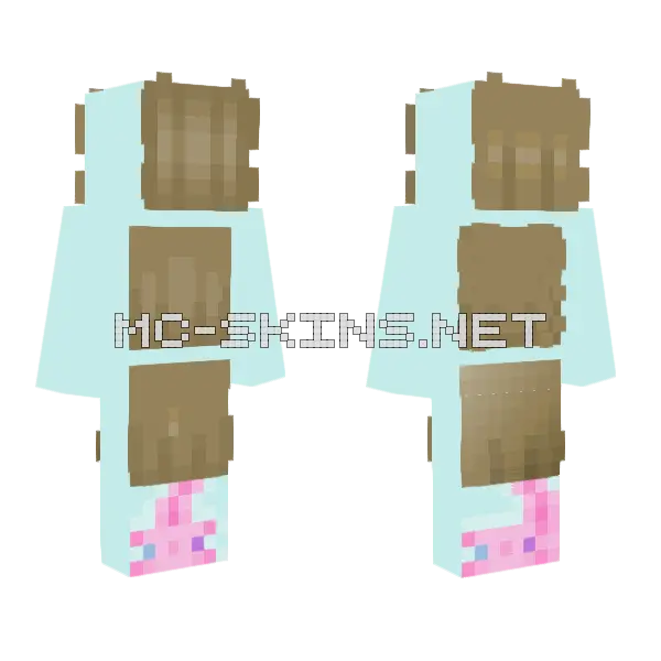 6 Ways To Shade Hair Minecraft skin, front and back
