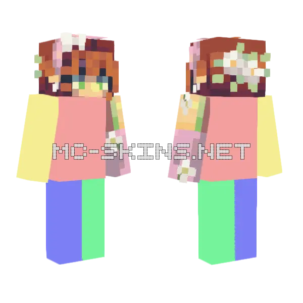 6 Wey Collab Minecraft skin, front and back