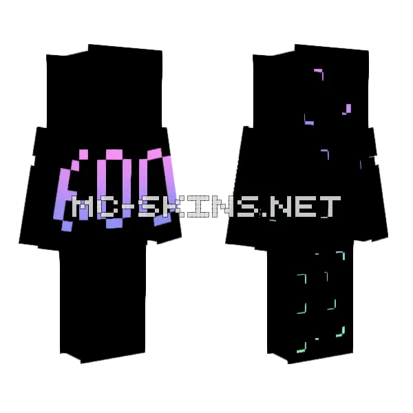 600 Likes Minecraft skin, front and back