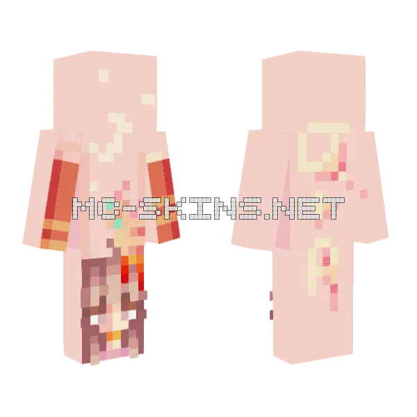 600 Willows Q And A Minecraft skin, front and back