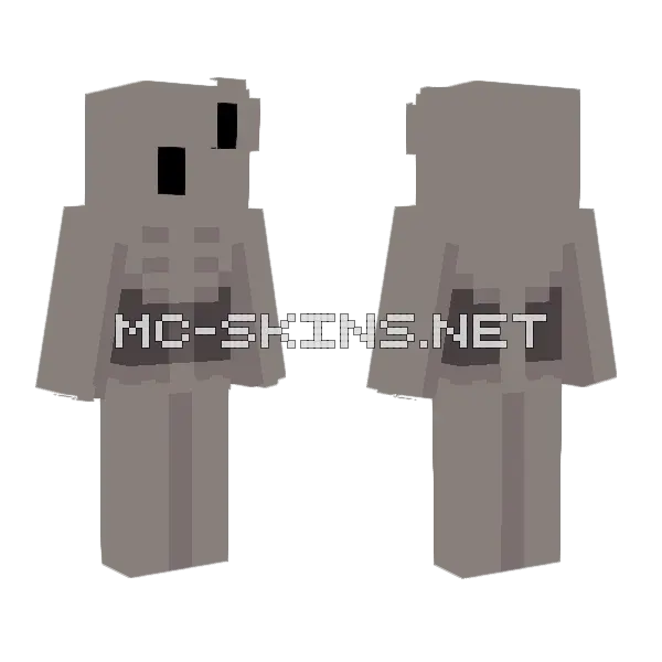6278 The Pale One Minecraft skin, front and back