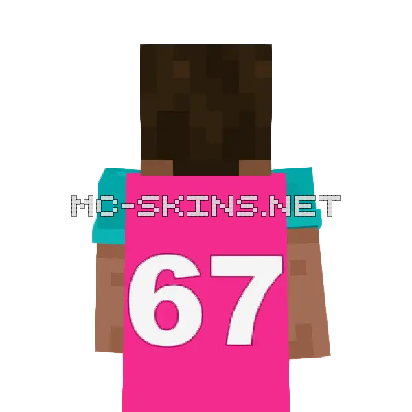 67 Pink cape, outside and lining