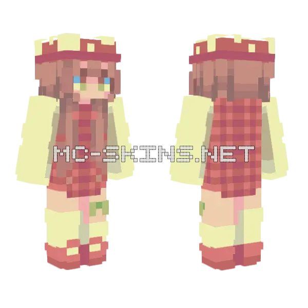 7 Mushooom D Minecraft skin, front and back