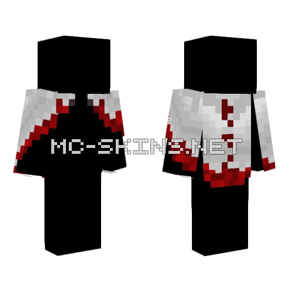 7th Hokage Base Minecraft skin, front and back