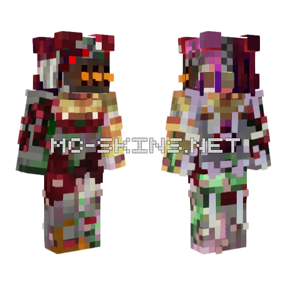 8 He Eventually Stop Laughing Minecraft skin, front and back