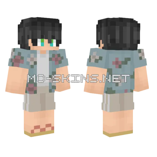 86 Operator Persona Summer Minecraft skin, front and back