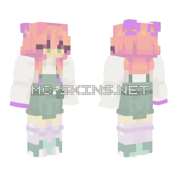 8m Onyx Minecraft skin, front and back