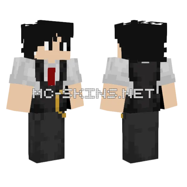91 Days Minecraft skin, front and back