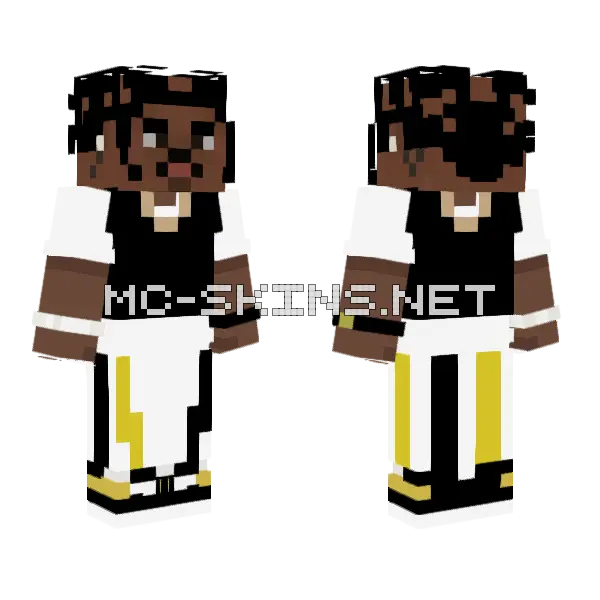 A Ap Rocky Minecraft skin, front and back