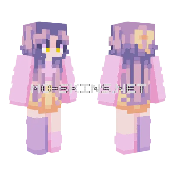 A Long Awaited Sunrise Minecraft skin, front and back