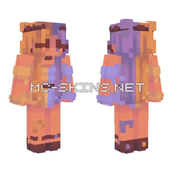 A Thousand Lives Minecraft skin, front and back