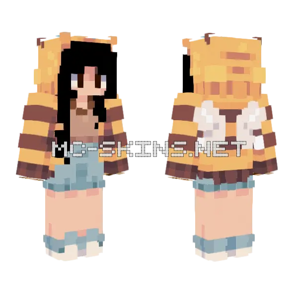 A4L Bee Keeper Minecraft skin, front and back
