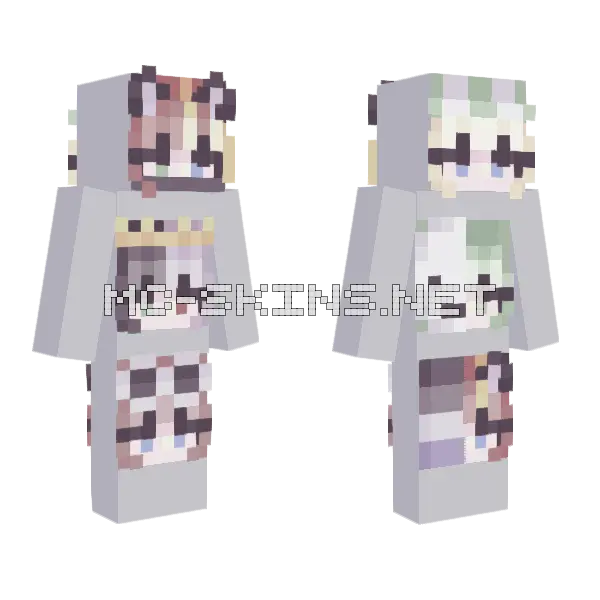 Aaaeaeawweeaewa Pfpce Minecraft skin, front and back