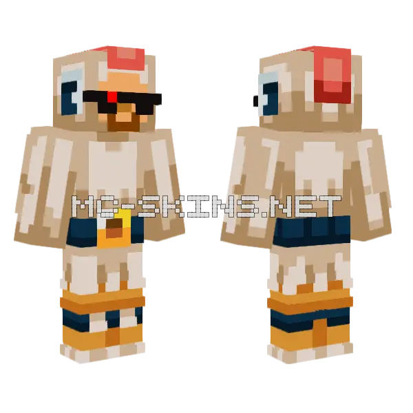 Aagent Hive Ground Wars Minecraft skin, front and back