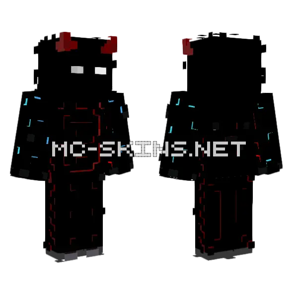 Aakuma54 Minecraft skin, front and back