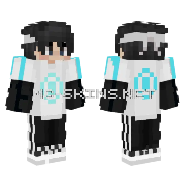 Aalekho121o White Outfit Minecraft skin, front and back