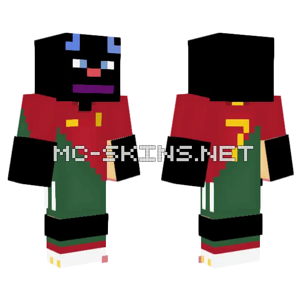 Aaron5s Portugal Minecraft skin, front and back