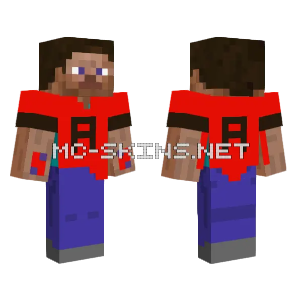 Aarongamer Minecraft skin, front and back