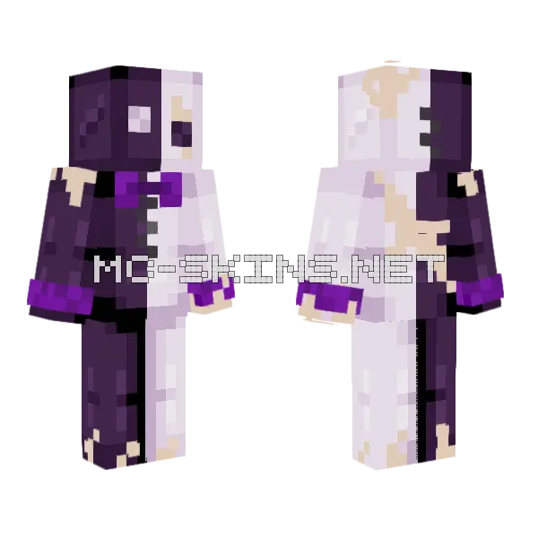 Abandoned Plush Reshaded Minecraft skin, front and back