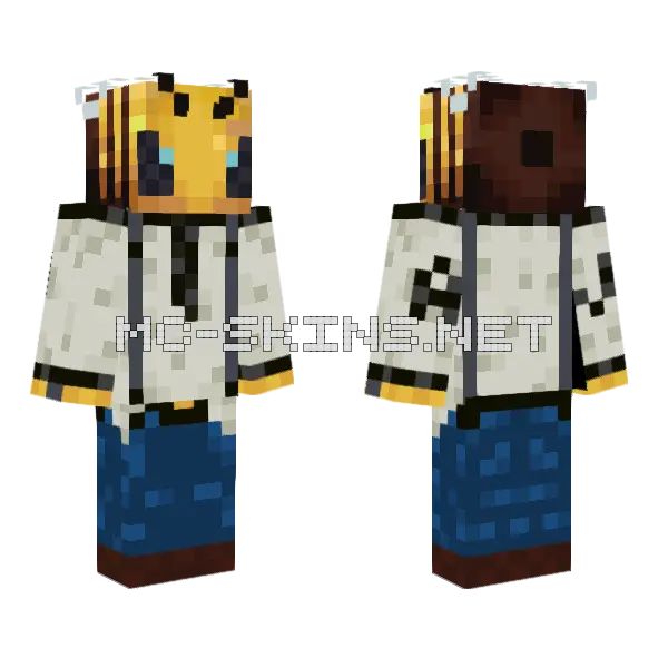 Abeja V Que Esperabas Avispn Minecraft skin, front and back