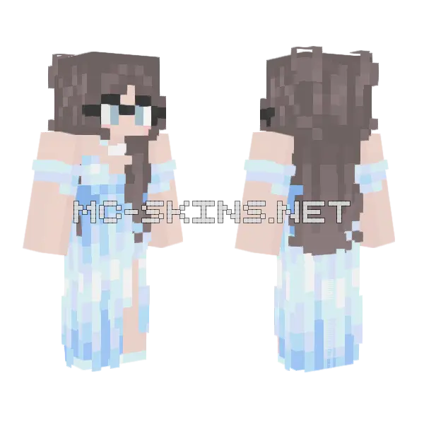 Abi Elsa Minecraft skin, front and back