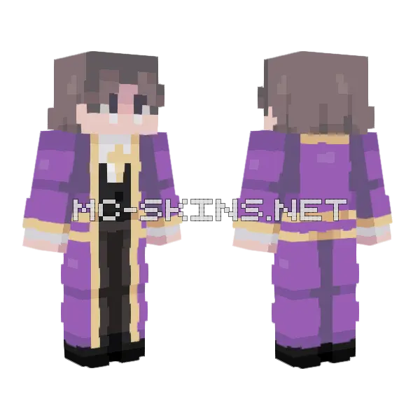 Abraham Gray Minecraft skin, front and back