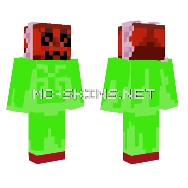 Abraxas Cruelty Squad Minecraft skin, front and back