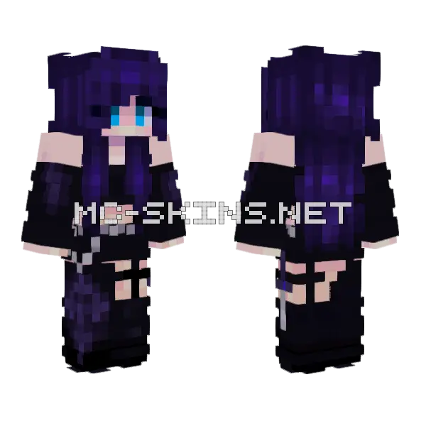 Abs Base Slim Minecraft skin, front and back