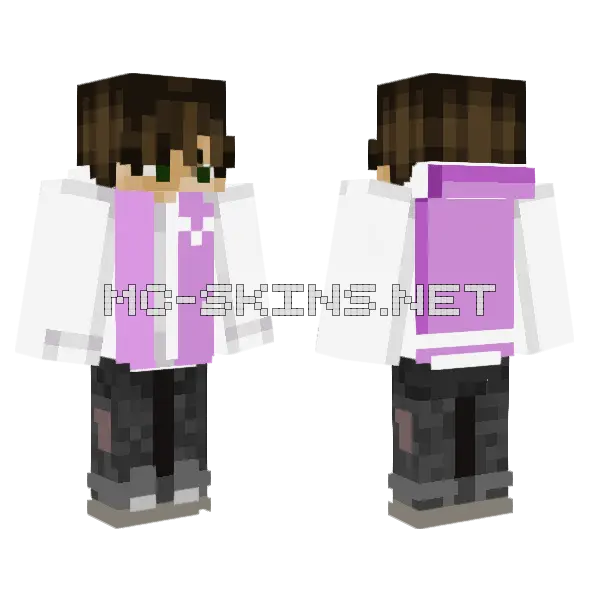 Absenz V1 Minecraft skin, front and back