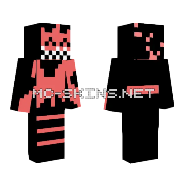 Abyssal Dragon Skin Minecraft skin, front and back