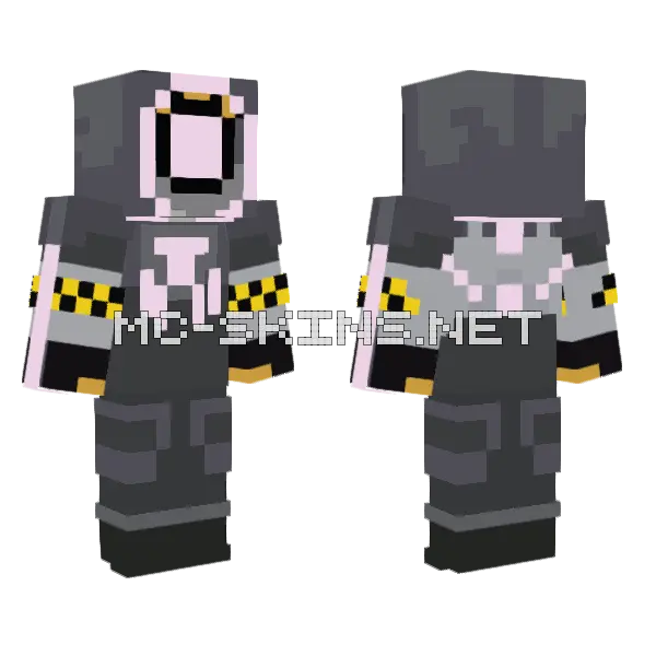 Accelerator TDS Minecraft skin, front and back