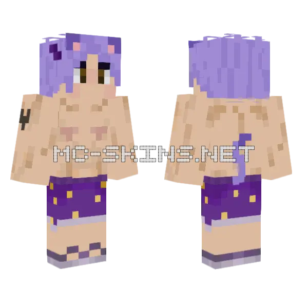 Ace Beach Skin Minecraft skin, front and back