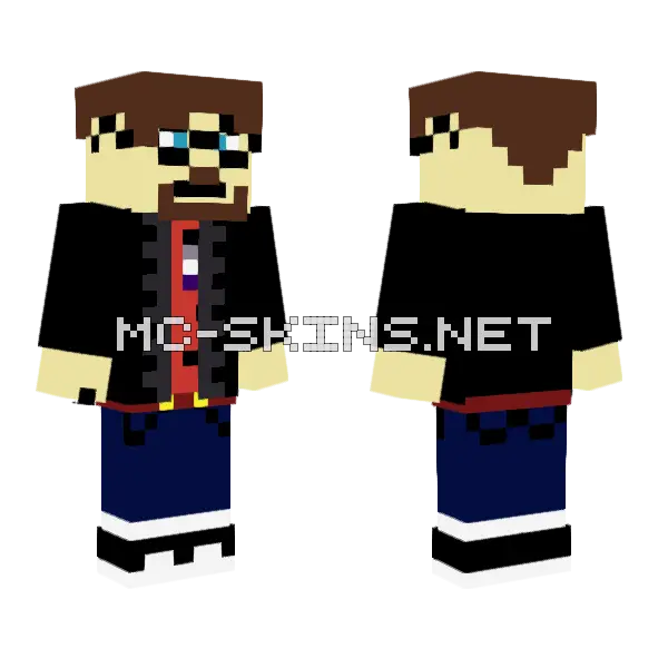 Ace Me Minecraft skin, front and back
