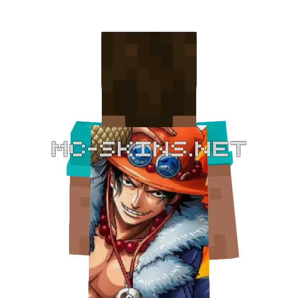 Ace Portgas cape, outside and lining