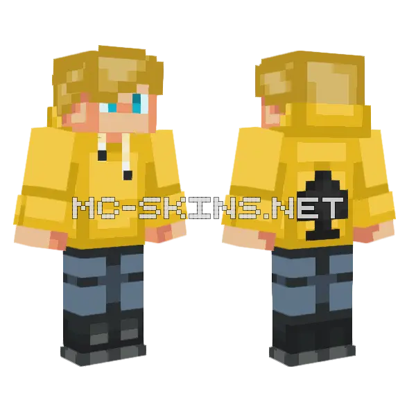 Acecraft040 Girl Minecraft skin, front and back