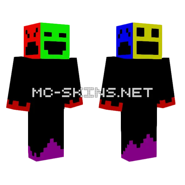 Aceshadowe V1 Minecraft skin, front and back