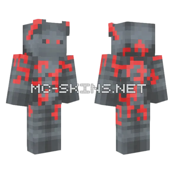 Achillean Voltaris Fanmade Minecraft skin, front and back