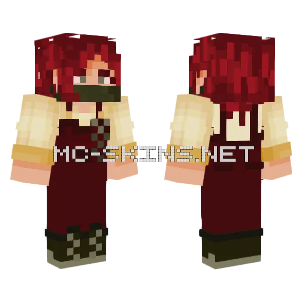Acie Minecraft skin, front and back