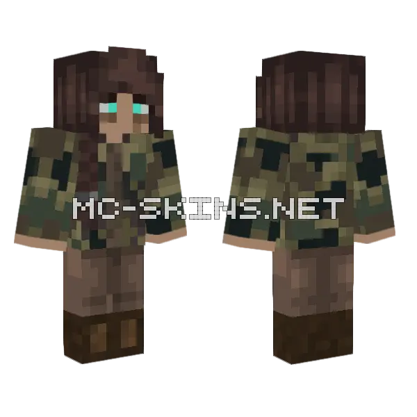 Actor Camouflage Outfit Minecraft skin, front and back