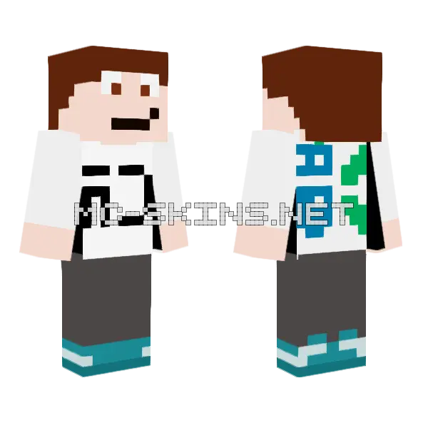Ad Prototip Minecraft skin, front and back