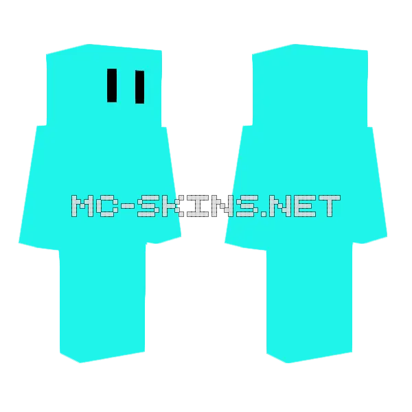 Adam Puffies Minecraft skin, front and back