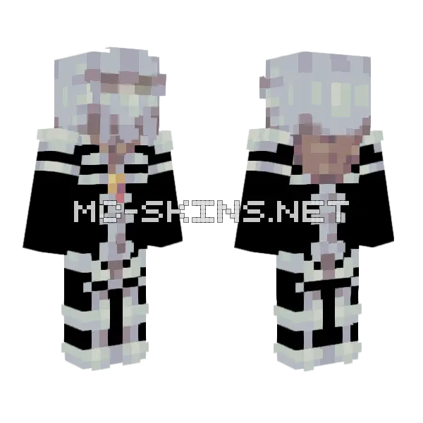 Adaptive Armor Skyblock Armor Minecraft skin, front and back
