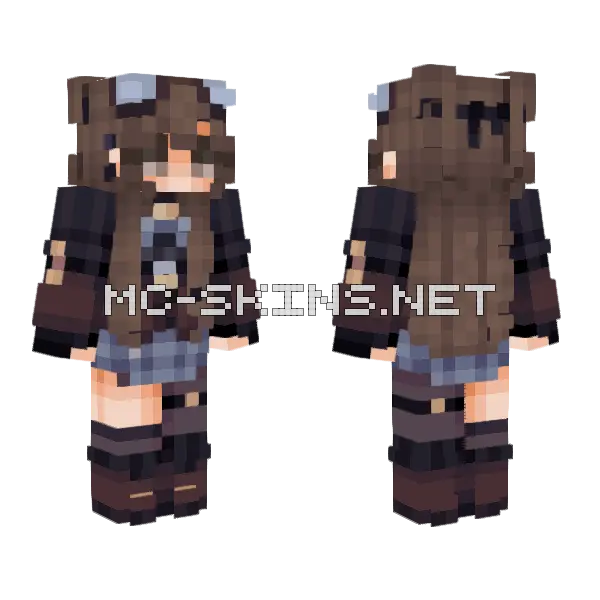 Adfsgirl Minecraft skin, front and back
