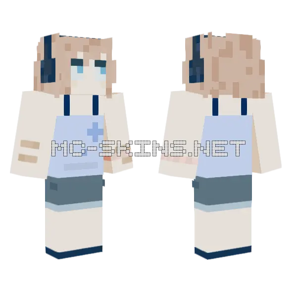 Adhaerens Girl Minecraft skin, front and back