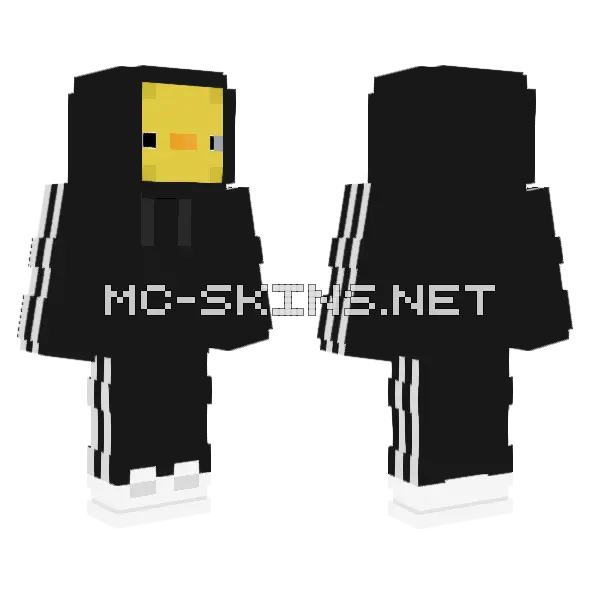 Adidas Duck Minecraft skin, front and back