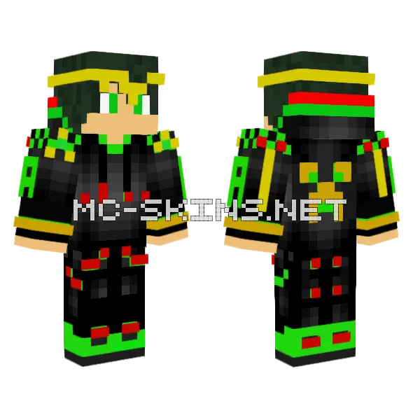 Adri5778 Green Creeper Skin Minecraft skin, front and back