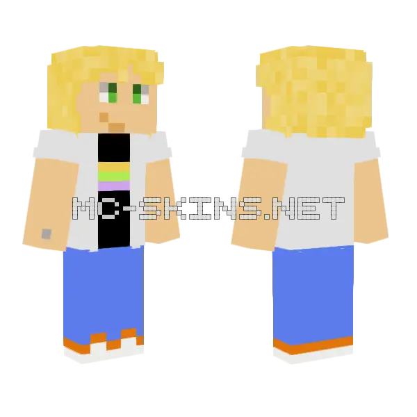 Adrian Miraculous Ladybug Minecraft skin, front and back
