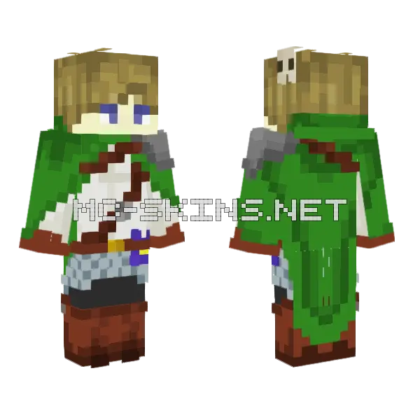 Adventure Flash Male Version Original Minecraft skin, front and back