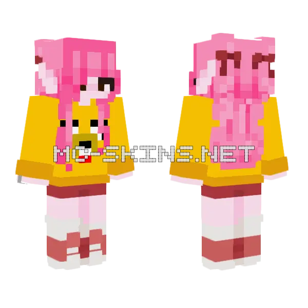Adventure Time 2 0 Minecraft skin, front and back