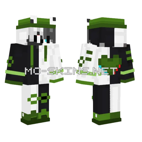 Aefer Froggy Minecraft skin, front and back